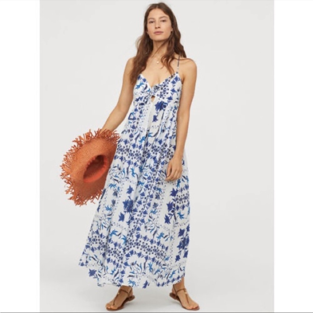H&M floral maxi dress EUC